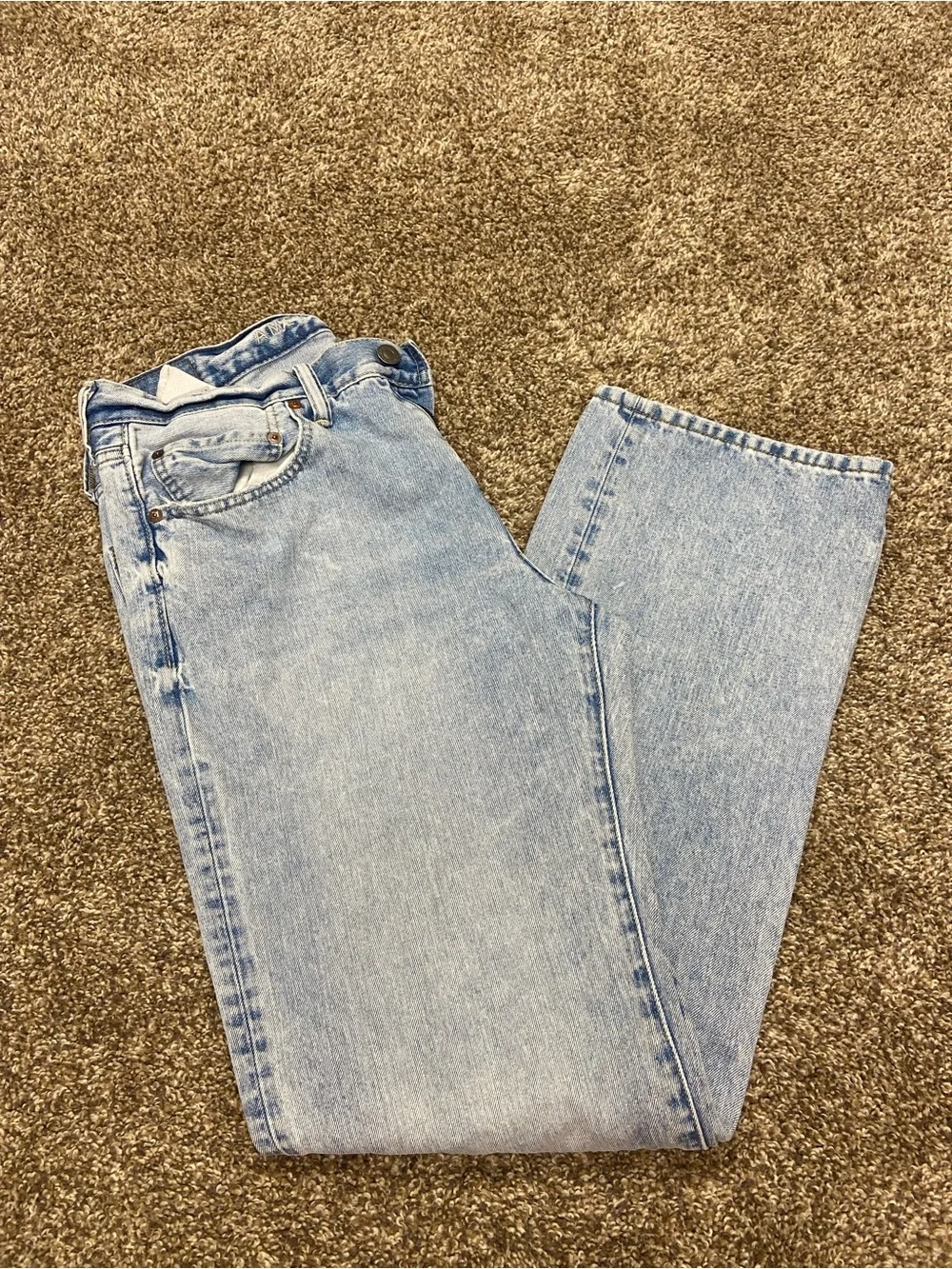 American Eagle Light Blue Men's Classic Bootcut Jeans 34x34